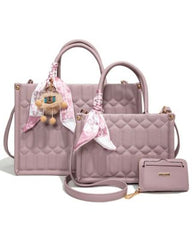 Qulited Charm Tote