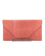 Snake Skin Coral Clutch