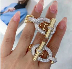 Bling Hoop Ring