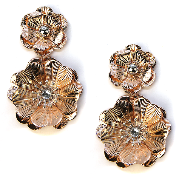 Beautiful Flower Rhinestone Earring