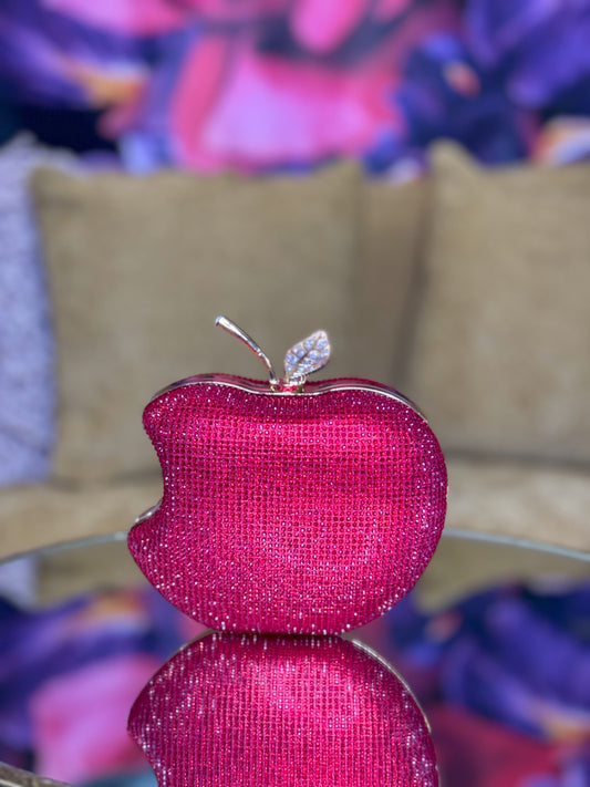 Red Bling Apple Clutch