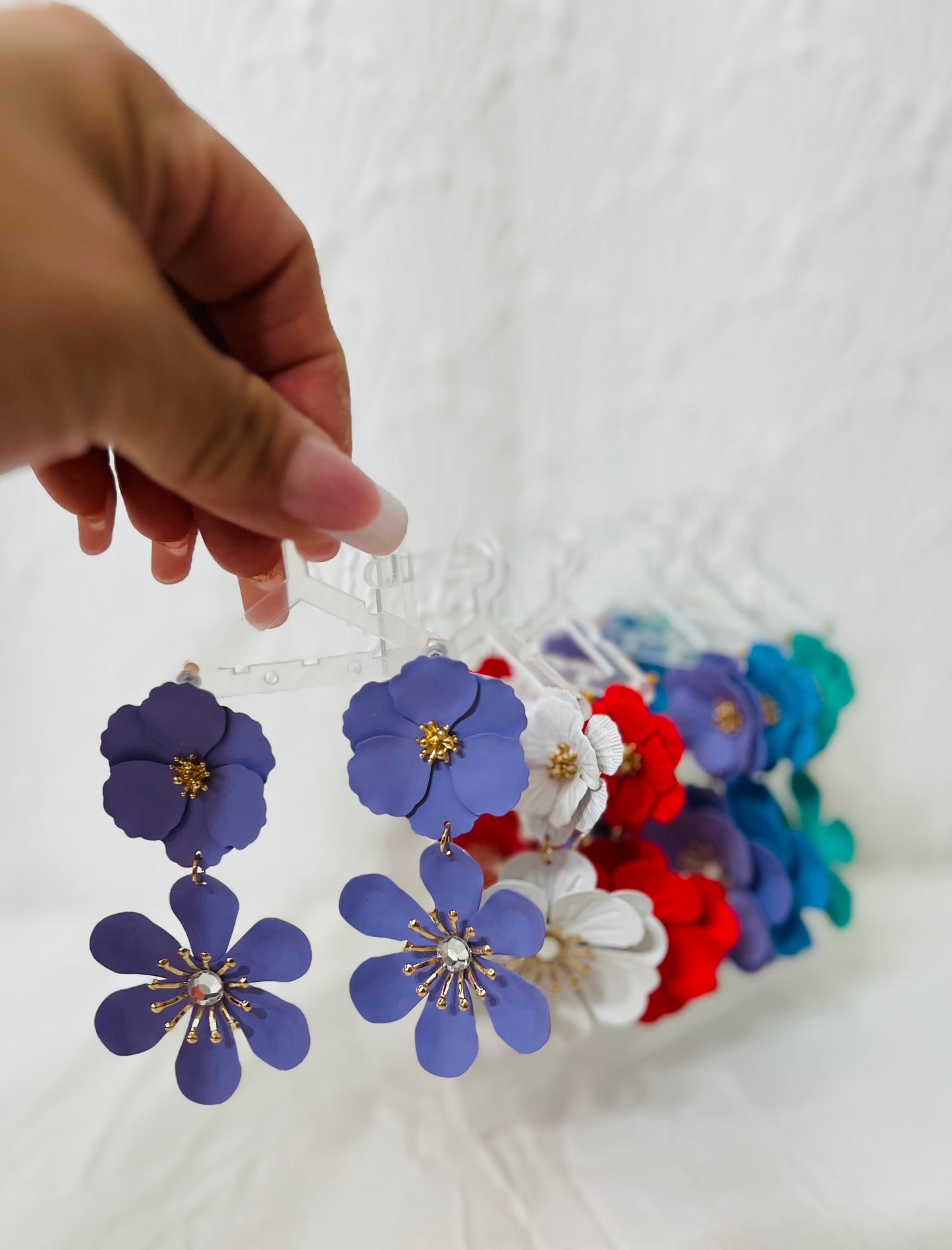 Gorgeous Two Tier Flower Earrings