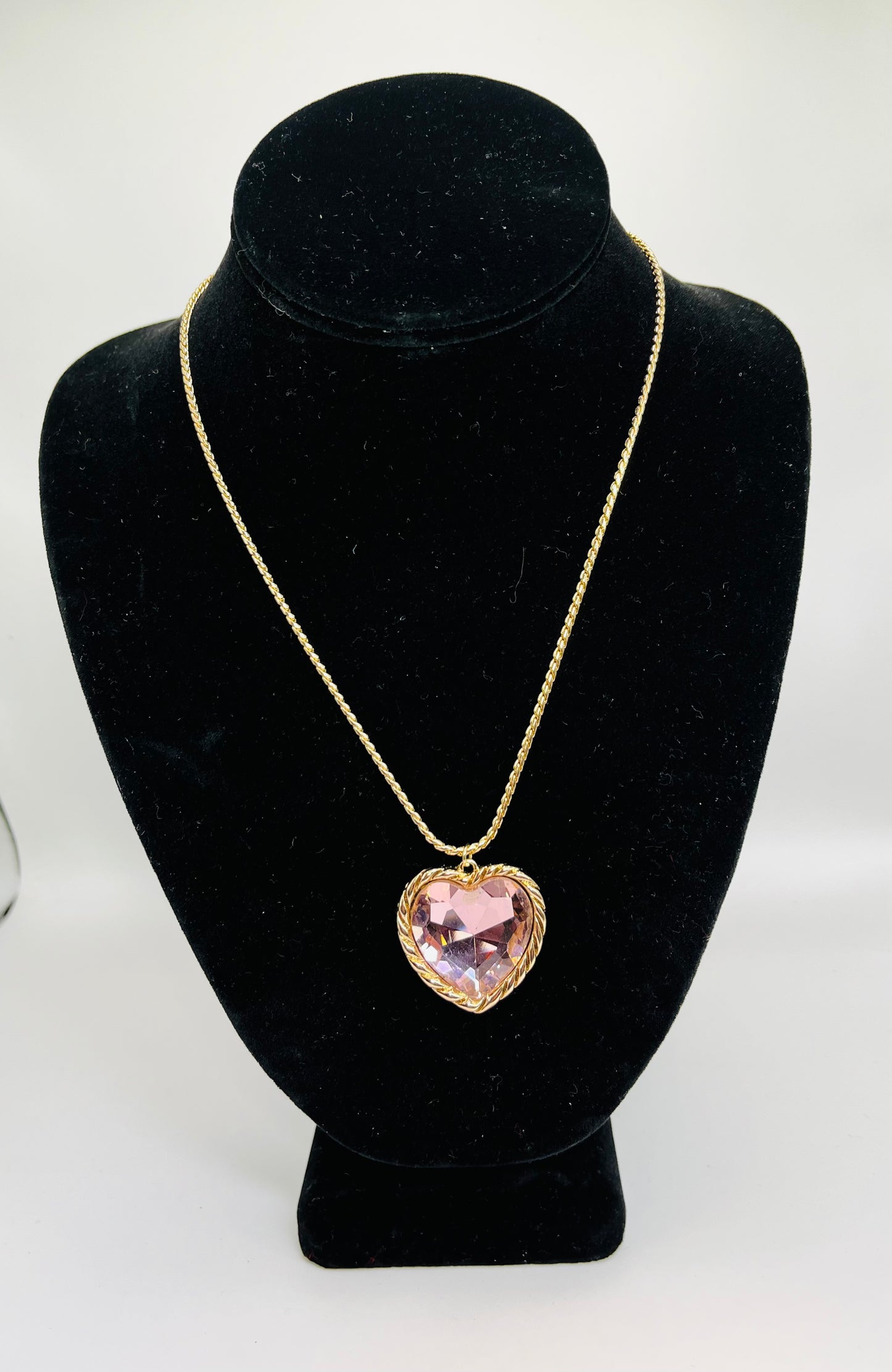 Gold Necklace with Heart Pendant