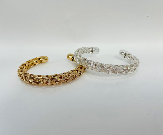 Rope Chain Cuff Gold or Silver