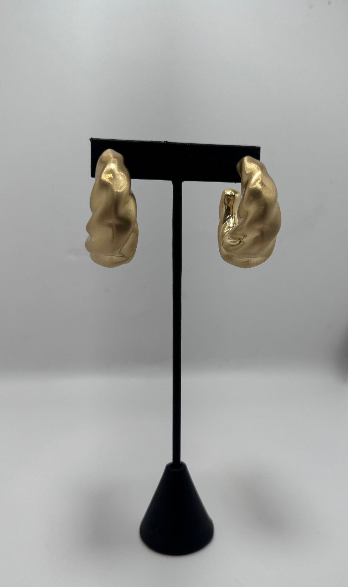 Twisted Gold Hoops